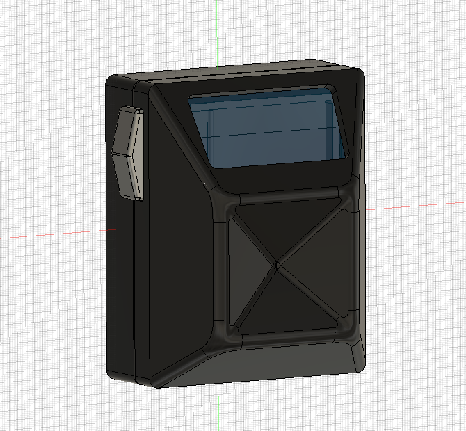 Rendered pager belt box for the Metrocop build.