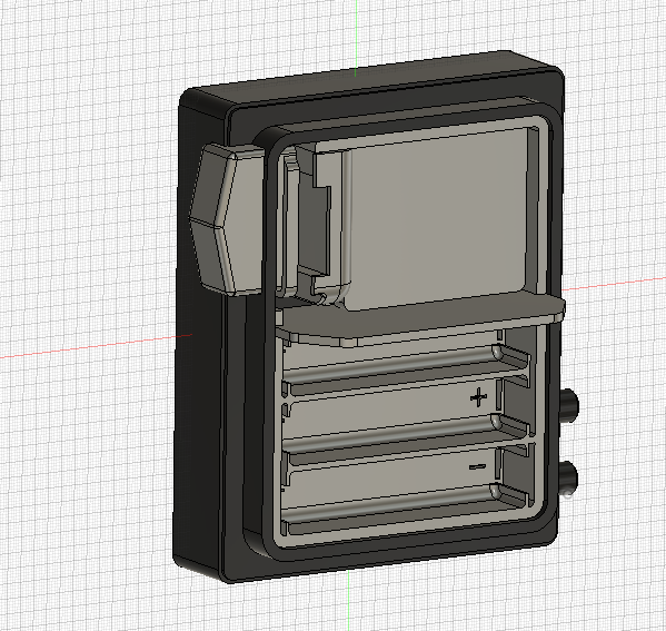 Alternate front render of the pager belt box.