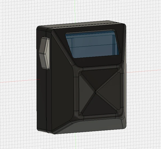 Rendered pager belt box for the Metrocop build.