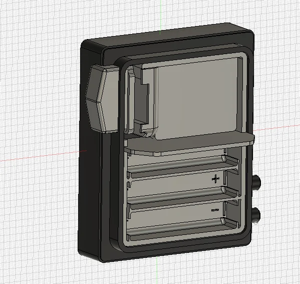 Alternate front render of the pager belt box.