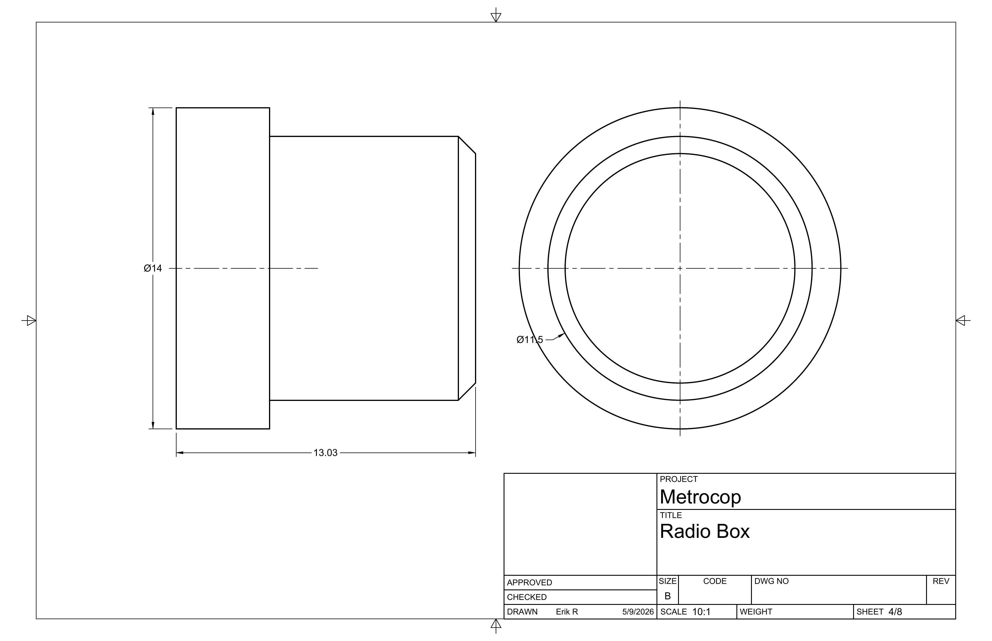 Radio box drawing sheet 4 of 8.