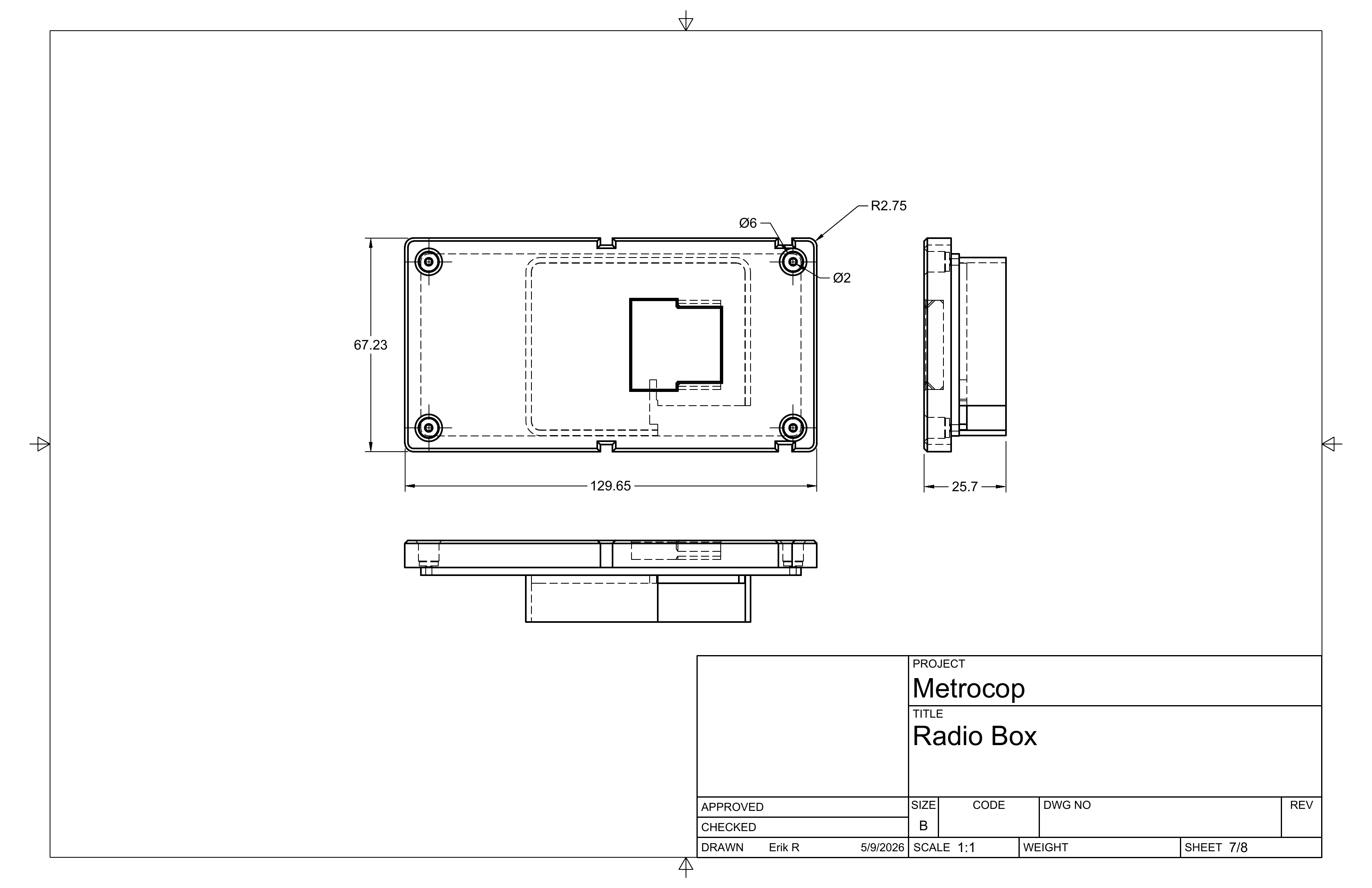 Radio box drawing sheet 7 of 8.