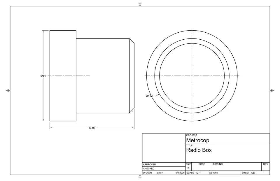 Radio box drawing sheet 4 of 8.