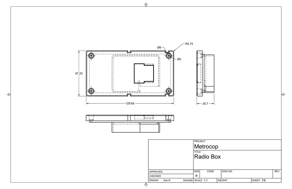 Radio box drawing sheet 7 of 8.