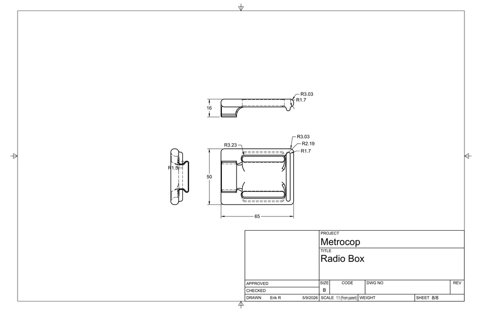 Radio box drawing sheet 8 of 8.