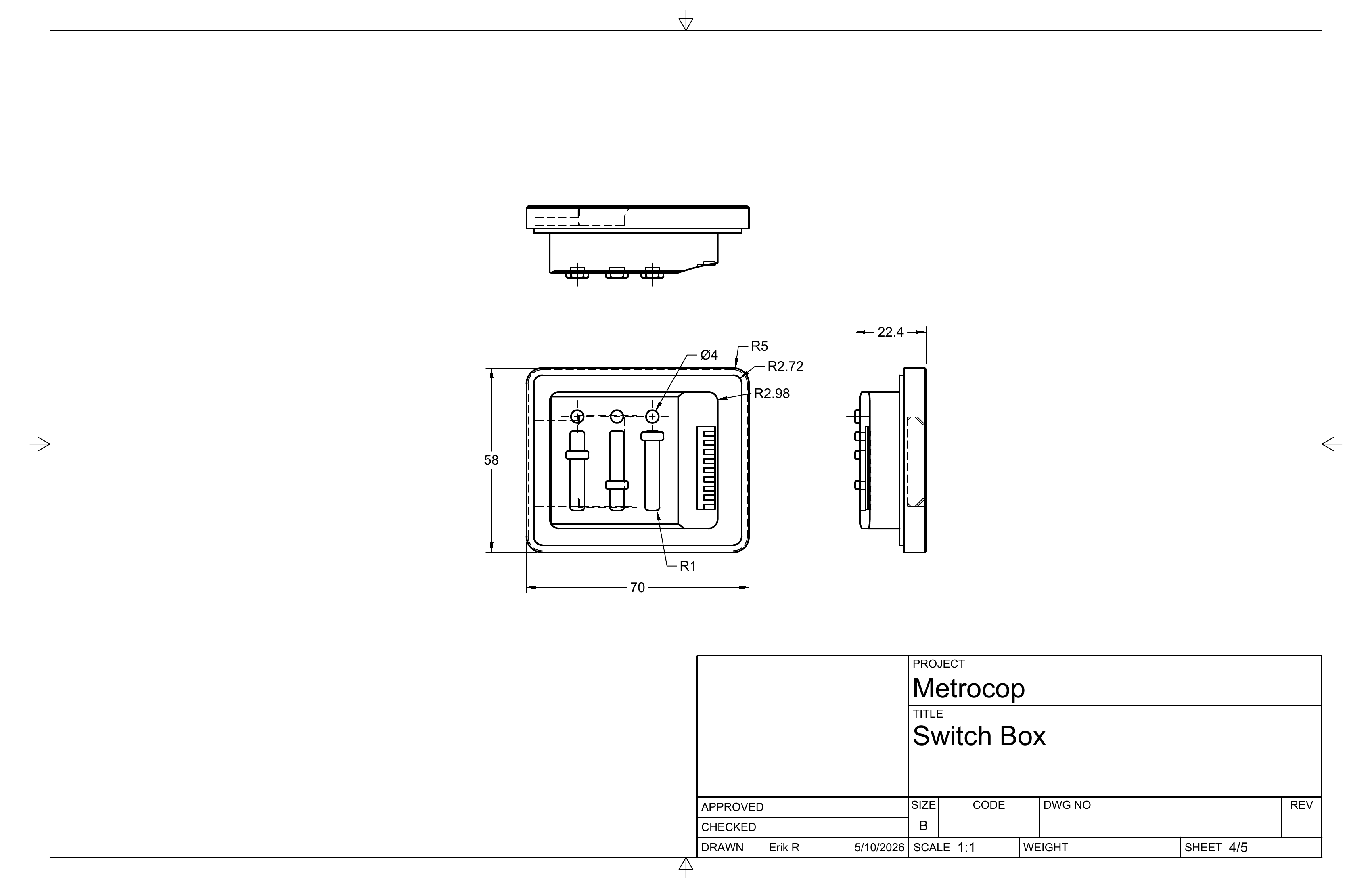 Switch box drawing sheet 4 of 5.