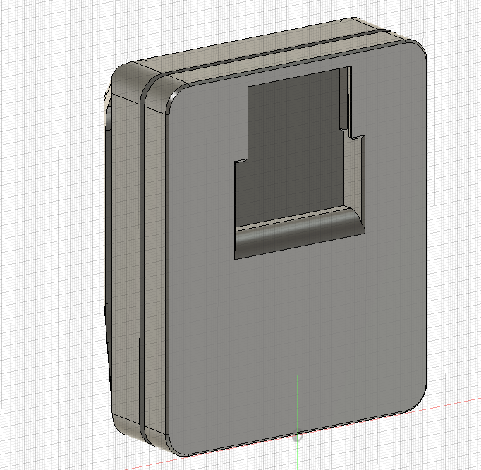 Back view render of the switch belt box.