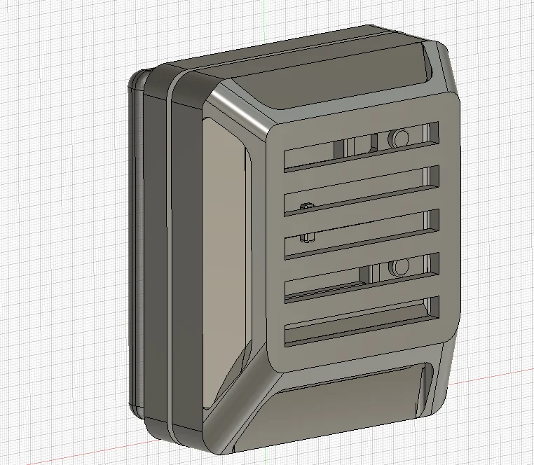 Rendered switch belt box for the Metrocop build.