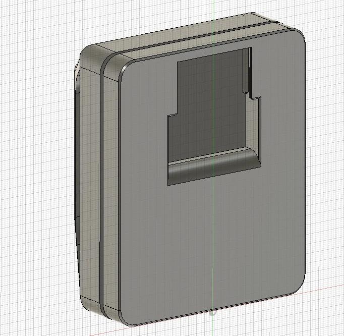 Back view render of the switch belt box.