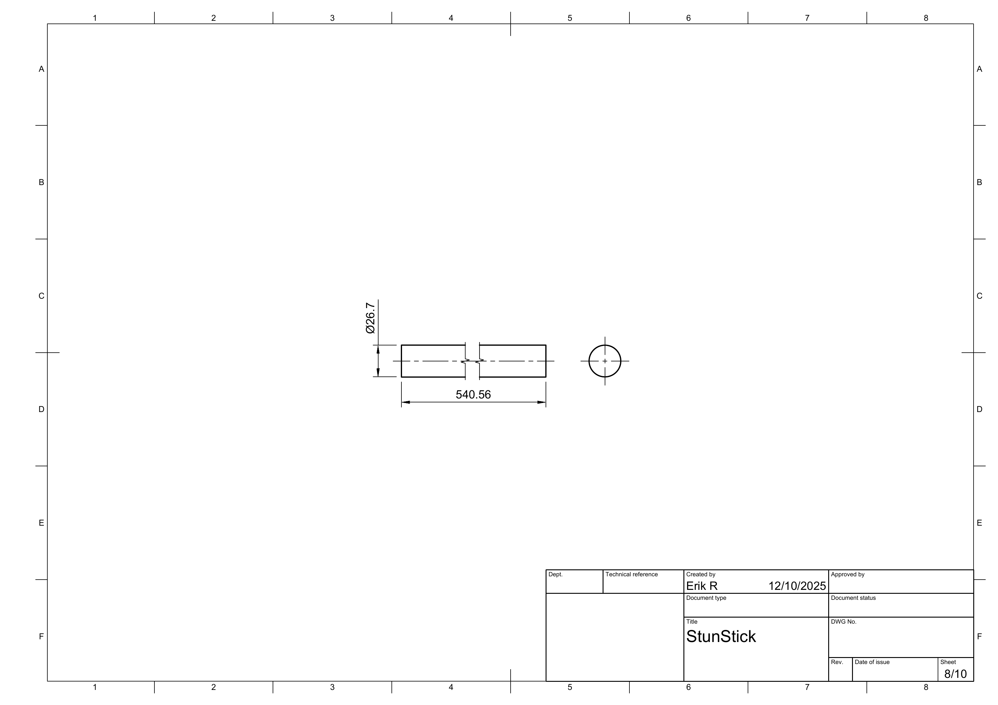 Stunstick drawing sheet 8 of 10.