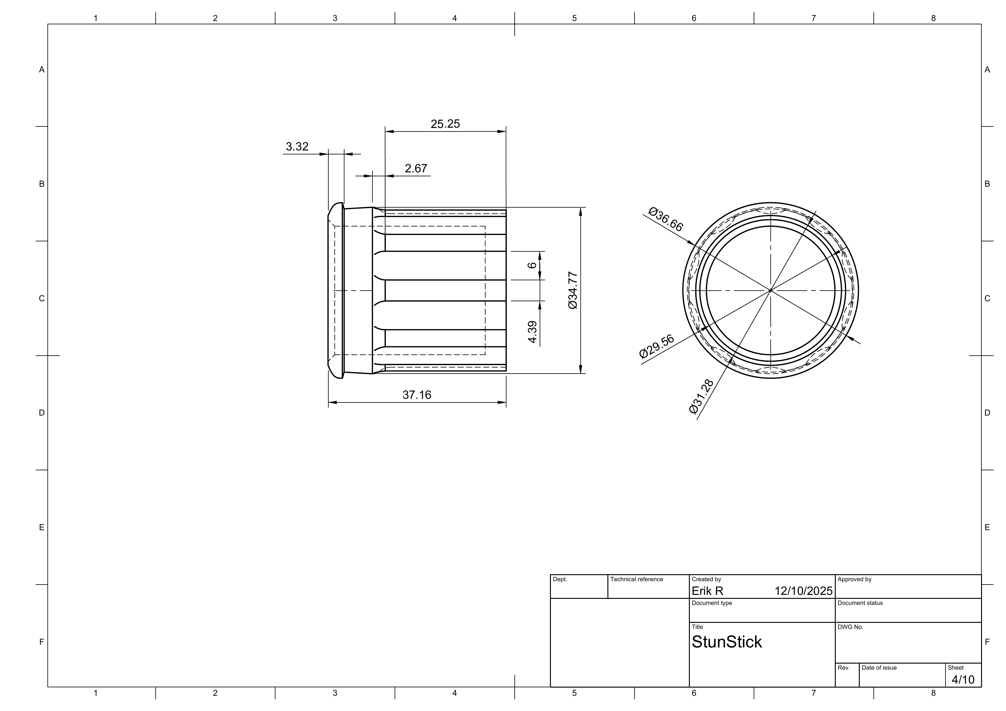 Stunstick drawing sheet 4 of 10.