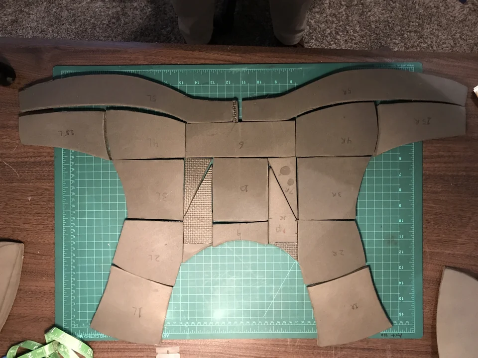 Foam panels and cloth hinges — original build image 1