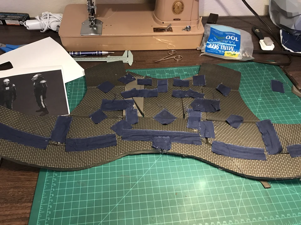 Foam panels and cloth hinges — original build image 2
