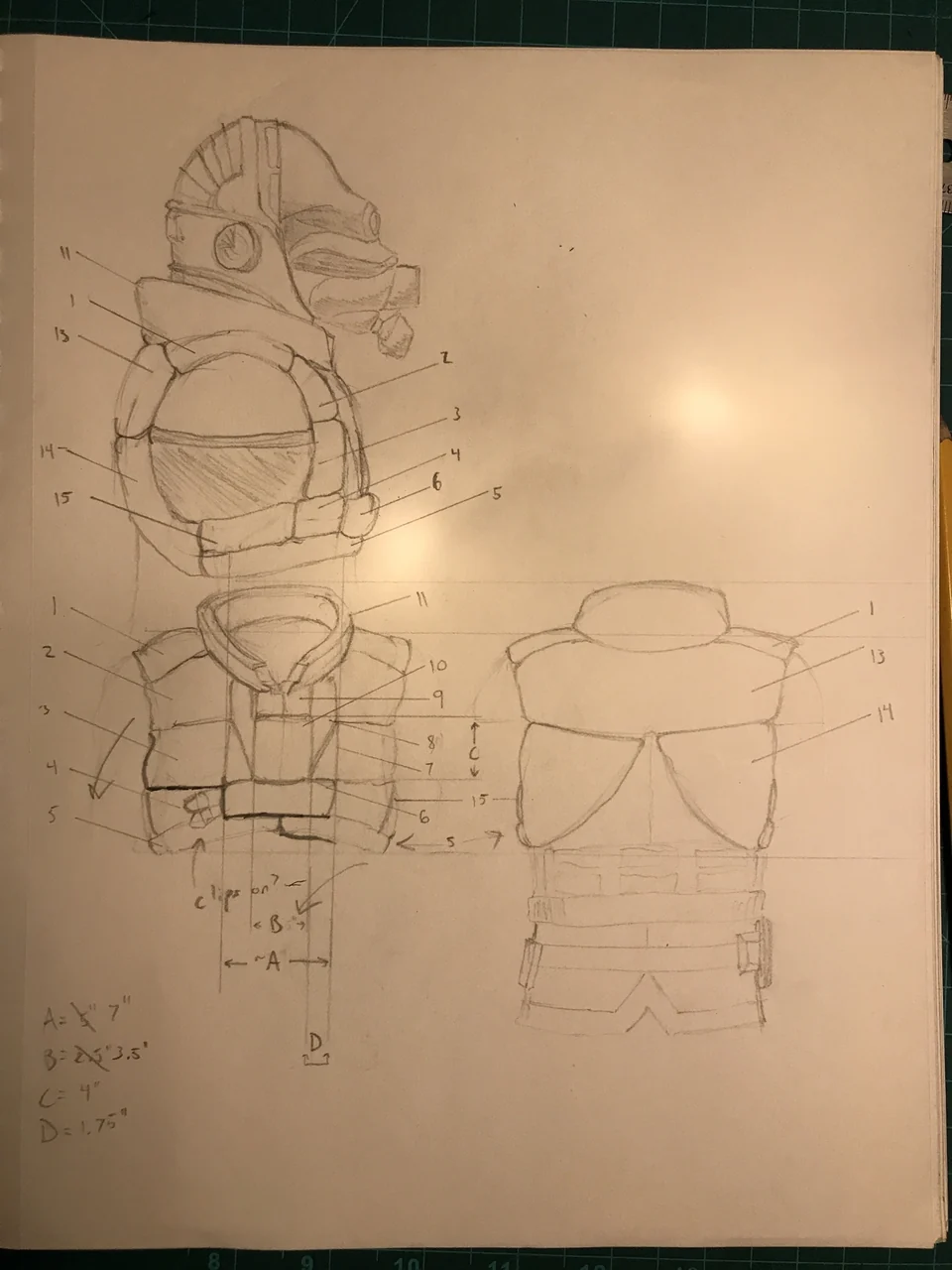 Foam panels and cloth hinges — original build image 4
